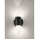 Slice LED 4 inch Black ADA Sconce Wall Light